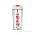 300 ml novo design de plástico garrafa de água logotipo personalizado para esporte de Natal Vintage Luxury Space Water Bottle com palha